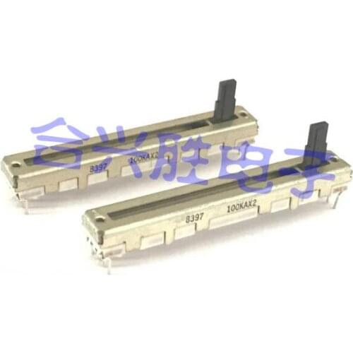 [VK]Japan ALPS 60MM 6CM A100K 100KAX2 A100KX2 sliding potentiometer double electronic piano tuning platform 8 feet switch