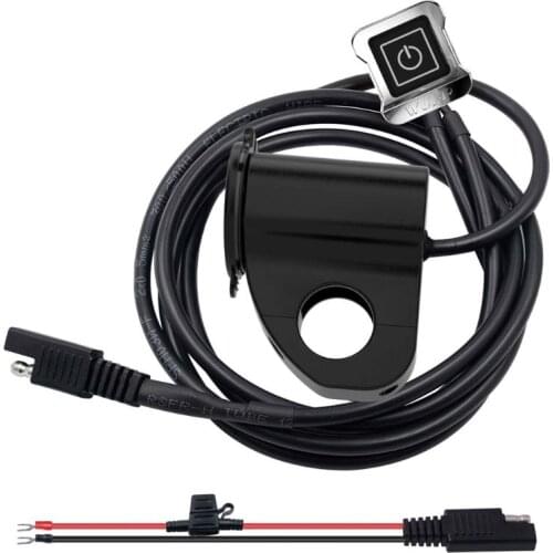 12V Motorcycle Waterproof Dual QC3.0 USB Fast Charger Power Outlet LED Voltmeter