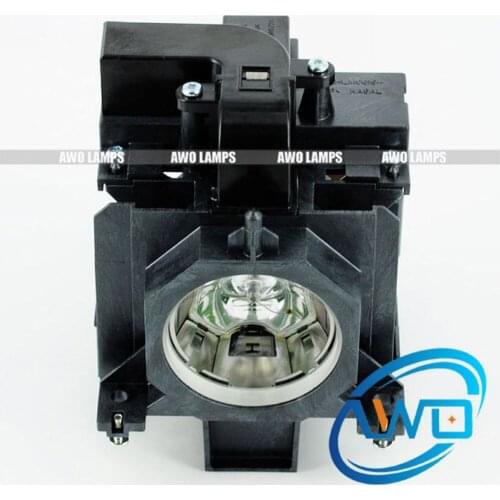 AWO Replacement Projector Lamp POA-LMP136 with Housing for SANYO PLC-XM150/XM150L/WM5500/WM5500L/ZM5000L