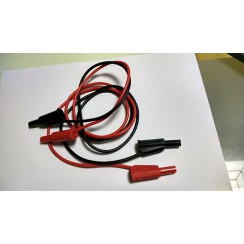 2 PCS high quality 4mm plug silicone Voltage Cable TO 4mm Banana plug Test Cable New