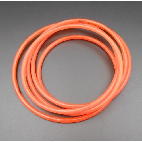 5Pcs Drum Riding Cycling Training Table Transmission Roller Platform PU Belt Diameter 5MM Circumference 185cm 185CM Orange FD153