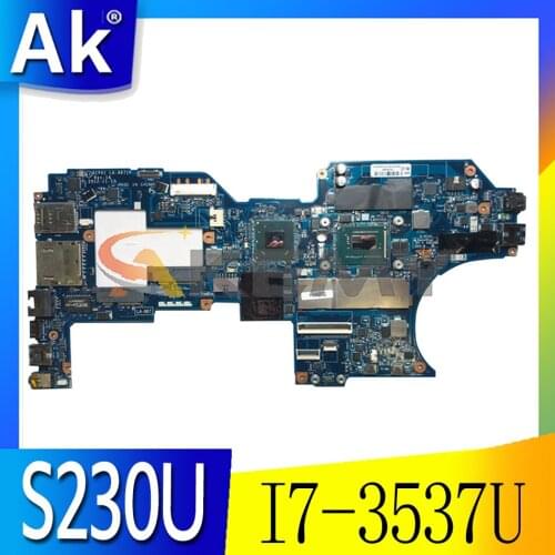 Akemy QIPA1 LA-8671P For Lenovo ThinkPad S230U Twist Notebook Motherboard FRU 04X0734 04X0600 CPU I7 3537U RAM 8GB 100% Test