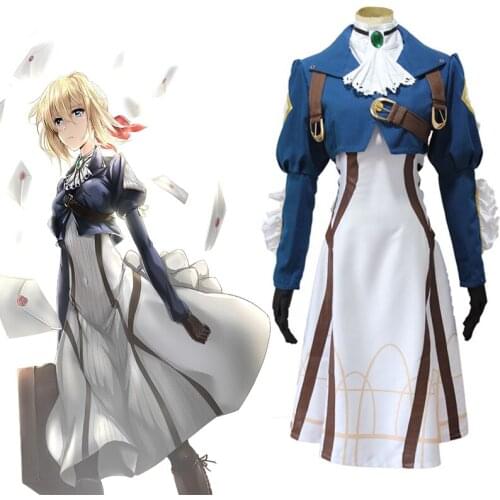 Anime Violet Evergarden Cosplay Costumes Violet Evergarden Cosplay Costume Halloween Carnival Party Women Cosplay Dresses Girls