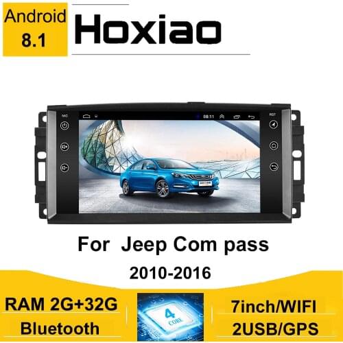 Android 8.1 2DIN 7' Car Radio for Jeep Cherokee 2009 2008 2010 2016 Wrangler Car Stereo for Dodge Chrysler Compass GPS Autoradio