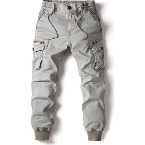Cargo Pants Men Jogging Casual Pants Cotton Full Length Military Mens Streetwear Mens Work Tactical Tracksuit Trousers Plus Size