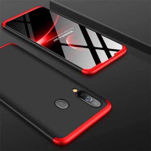 For Samsung A60 Case 360 Degree Protected Full Body Matte Hard Phone Case for Galaxy A60 Case Cover + Glass Film for A60 2019