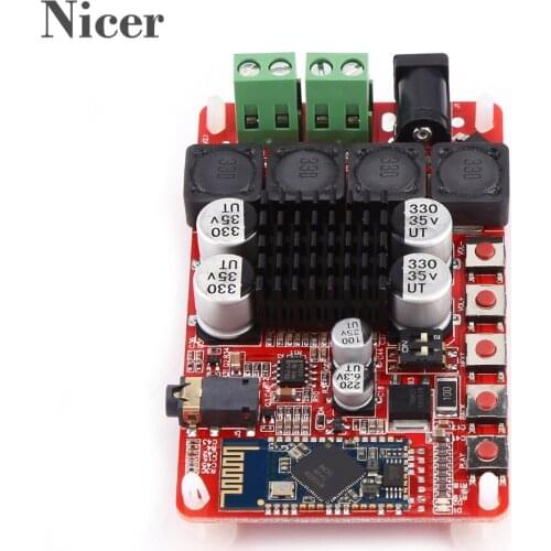 TDA7492 50W+50W Audio Receiver Digital Integrated Power Amplifier Board CSR8635 Bluetooth V4.0 Acessories Supports DC 8V To 25V