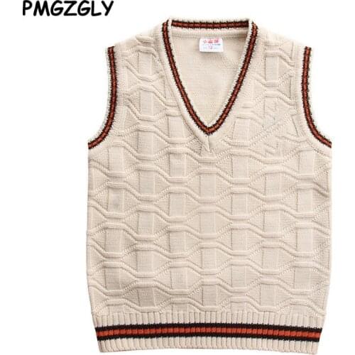 Children Vests Sweaters 3 to 10 yrs wool vest Children top quality sleeveless sweaters Kids boys pullover knitting vest coat