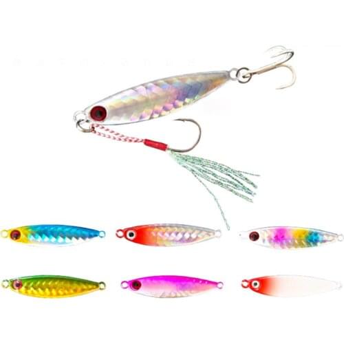 1PC VIB Lead 10G/14G/17G/21G Fish Jig Fishing Lure Slow Jig Metal Fishing Bait Spoon Artificial Hard Winter Ice Jigging Hooks