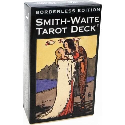 Full English Borderless Edition Smith-Waite Tarot Cards GamePortable Friend Party Playing Board Game Cards 4P