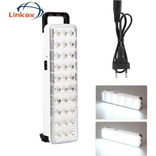 30 LEDs DC 220V Magnetic Work Light Camping Lantern Flashlight Chargeable Pocket Lamp EU Plug for Camping Hiking Fishing