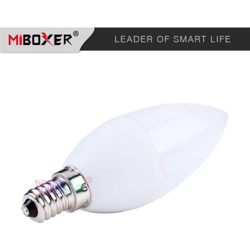 Miboxer FUT108 4W E14 LED Candle Light RGB+CCT Spotlight Bulb lamp for Bedroom room lighting