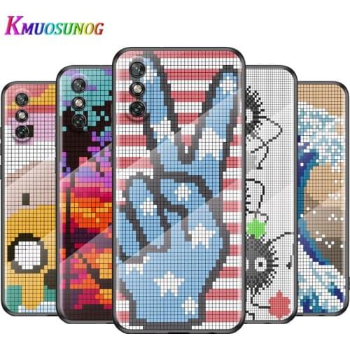 Fashion Mosaic Art For Huawei Y6 Y7 Y9 Y5P Y6P Y8S Y8P Y9A P Smart Z 2019 2020 2021Tempered Glass Cover Phone Case