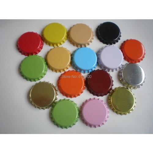 New Arrival 4000 pcs/lot Tinplate Bottle Caps for jewelry Bottlecaps Crown Cap Beer Cap Many Colors can be choose
