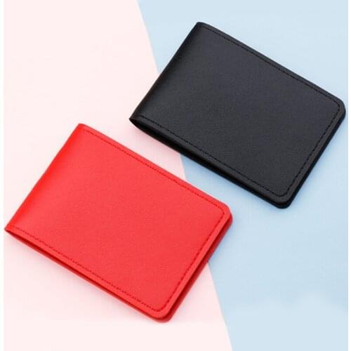 2Card slot Ultra-thin Card Holder Passport Cover Mens Business Card Holder Pocket Slim Thin ID Credit Card Money Holder Wallet