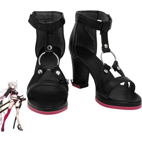 Fate Grand Order Jeanne d'Arc Alter Games Customize Cosplay High Heels Shoes