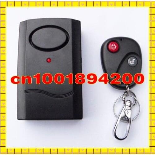 Free Shipping Wireless Remote Control Vibration Alarm for Door Window Motorcycle Alarm Shock Sensor 10pcs/Lot