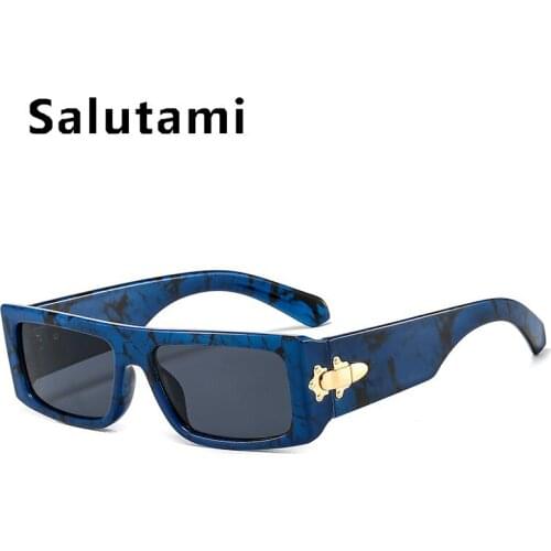 Candy Color Samll Square Brand Sunglasses For Men Vintage New Brand Orange Gradient Sun Glasses Women Uv400 Rivet Hip Hop Shades