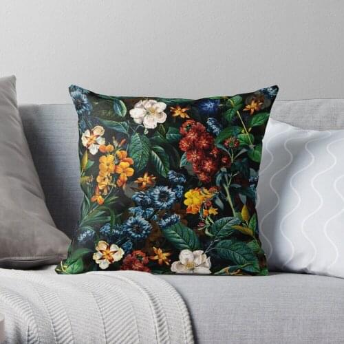 Mysterious Garden II Throw Pillow Cushion Cover Polyester throw pillows case on sofa home living room car seat decor 45x45cm
