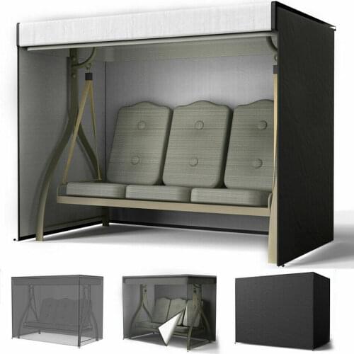 3Seater Outdoor Swing Chair Courtyard Garden Hammock Patio Canopy Bench Seat Cover Protector Sun Shade Waterproof Chair Cover