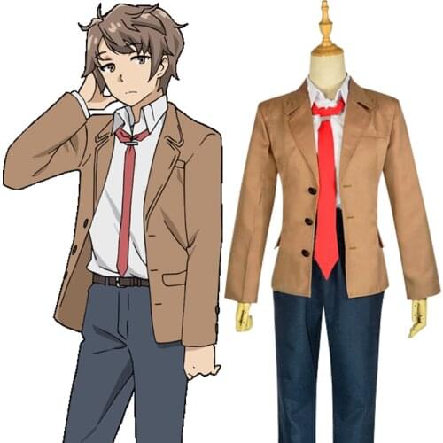 Rascal Does Not Dream of Bunny Girl Senpai AoButa Sakuta Azusagawa Minegahara High School Uniform Cosplay Costume