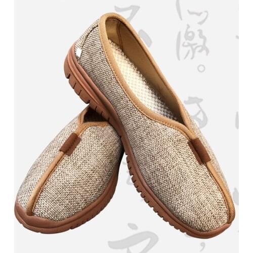 Unisex top quality linen breathable shaolin monk kung fu sports shoes zen lay meditation rohan arhat sneakers