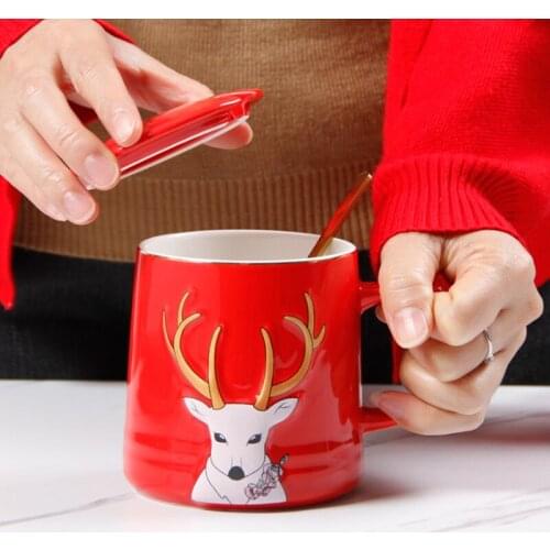 350ml Nordic Mugs Coffee Cups Ceramic Nordic Style Office Gold Handle Mug Household Milk Tea Coffee Cup Drinkware
