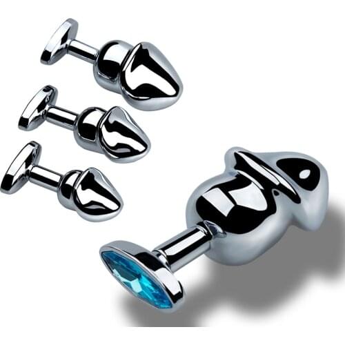 Metal Material Anal Plug Simulation Penis Safety Butt Plug Female Masturbation Tool G-spot Vagina Stimulator Sex Toys for Couple