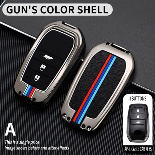 Car Key Case Cover Key Bag For Toyota Chr Rav4 Auris Avensis Prius Aygo Camry Corolla Land Cruiser 200 Prado Crown Accessories