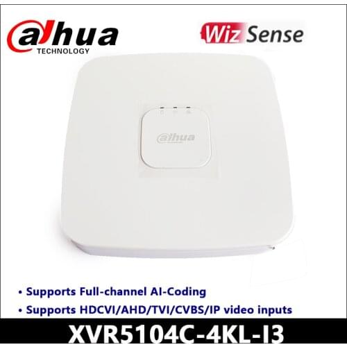 Dahua 4K XVR5104C-4KL-X 4 Channel Penta-brid 4K Smart 1U Digital Video Recorder Supports HDCVI/AHD/TVI/CVBS/IP video inputs