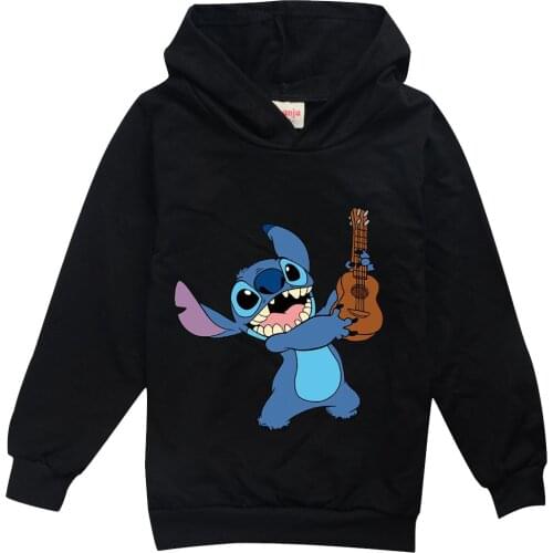 STITCH Spring Autumn Baby Boy Girl Sweater Kids Clothes Sports Suit Children Clothing Kids For Teenagers 3-16Y