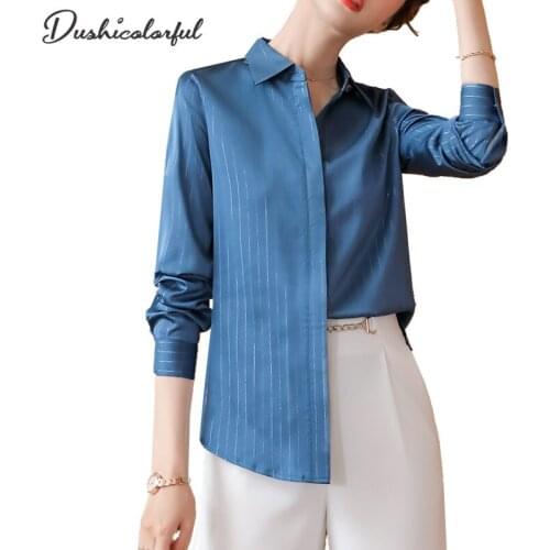 Dushicolorful Button Down Blouses
