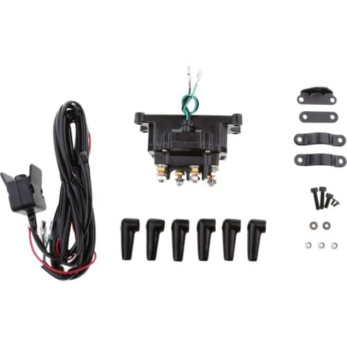 ATV UTV Solenoid Relay Contactor + Winch Rocker Thumb Switch Tool Kit