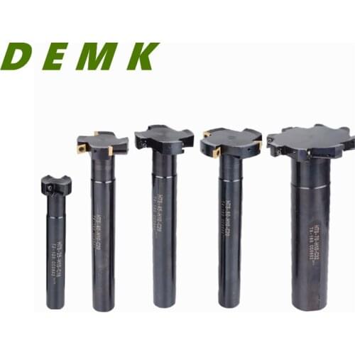 HTS T-slot milling cutter D20 D30 D40 D50 Trapezoidal slot milling cutter Side milling cutter for CCMT0602 CNC milling machine