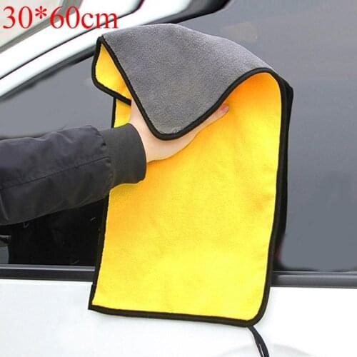 Hot Sale Thickened Car Cleaning Towel Microfiber Coral Velvet Cloth Double Sided High Density Towel New Wiping Absorbent