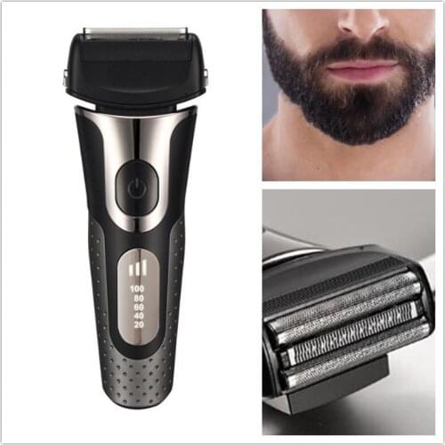 Smart Electric Shaver USB Rechargearable Man Beard Shaving Razor Machine Fully Body Washable Men Facial Mustache Shave Cutter