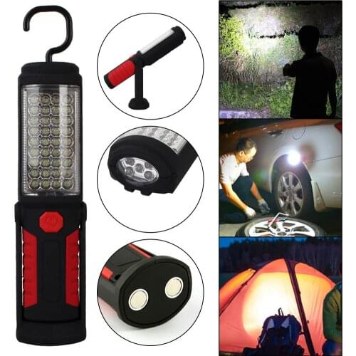 2018 New Portable 36+5Led Work Light Outdoor Camping Emergency Lamp Flashlight For 3x AA battery With Magnetic