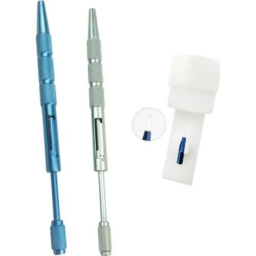 Ophthalmic Knife Titanium Handle Straight Double Lancet Ophthalmic Knife Ophthalmic Sapphire Blade Ophthalmic Instrument Tools