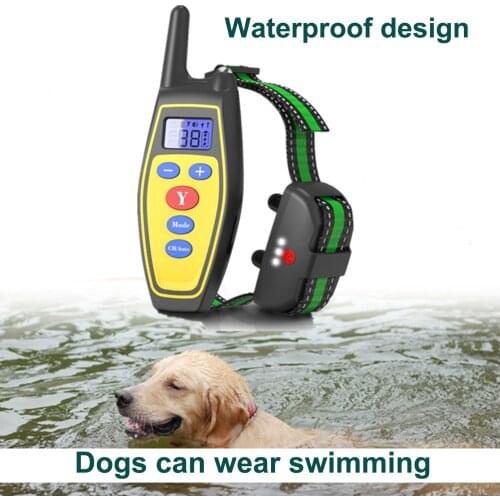 2 in 1 Dog Training Collar Automatic Anti BarkIing Tool Pet Remote Control Electric Shock Collar For Small Medium Large Size Dog