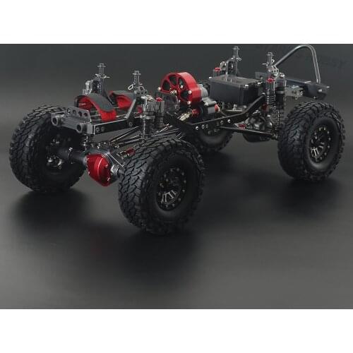 All Metal Chassis Set 313mm Wheelbase 4WD Rock Off-Road Assembled for 1/10 RC Crawler Truck SCX10