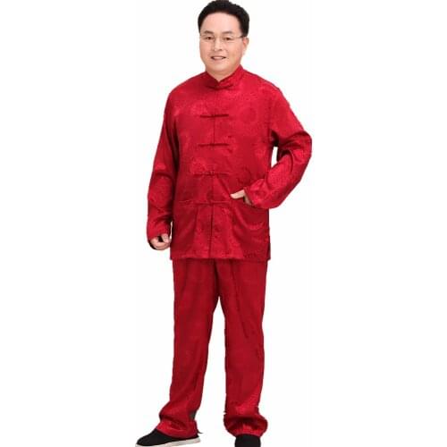 Shanghai Story Long Sleeve chinese traditional clothing tai chi clothes set kungfu uniforms artes marciais for men tang cloth
