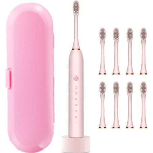 2021 NEW Sonic Electric Toothbrushes For Adults Kids Smart Timer Whitening Toothbrush Waterproof Rechargeable Brush Head
