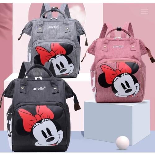 Disney Mickey Mommy Maternity Diaper Bags Large Capacity Baby Organizer Travel Baby Care Bag Fashion Mom Stroller Bag Backpack