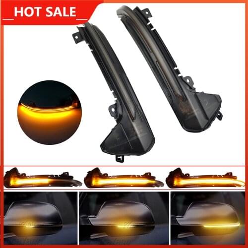 2 pieces LED Dynamic Turn Signal Light For Audi A6 C7 C7.5 RS6 S6 4G 2012-2018 Car Side Wing Rearview Mirror Blinker Indicator