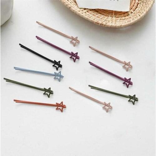 Hair Clips 10pcs/set Barrettes Set Girls Candy Hairpins Stars Love Smiley Face