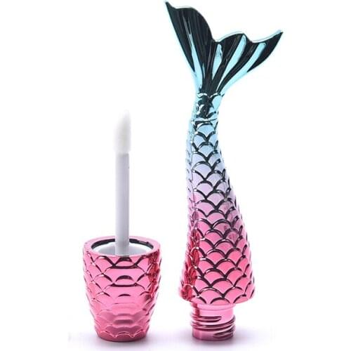 1PC Empty Gradients Mermaid Gloss Tube Lip Glaze Bottle Bottle Tube Lip Gloss Cosmetic Container