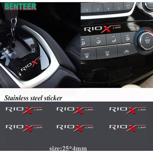 2pcs/5pcs/10pcs stainless steel car body sticker For Kia RIO RIO X-LINE