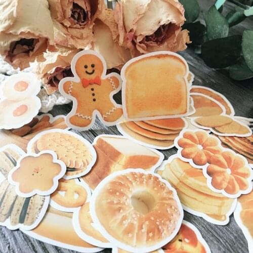 24pcs TN Notebook Good Morning Bread kawaii stickers bullet journal Cookie Travel Diary Album Sticker DIY sticker set adesivo