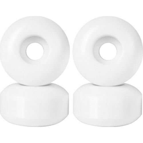 4 Pcs Skateboard PU Wheel Double Rocker Hard Wheel Action Wheel High Elastic SHR102A Street Skating Bone Wheel 55D