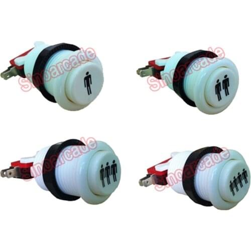 American Happ style player 1P 2P 3P 4P Start Push Buttons with Micro-switch LOGO 1/2/3/4 player